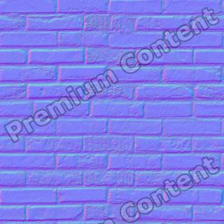 seamles wall bricks normal map 0005